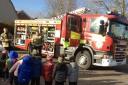 Primary pupils 'fascinated' to meet firefighters, police and doctors from village