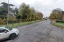 Scene - the incident was reported near the junction of Fourth Avenue and Harberts Road in Harlow