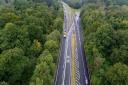 Hampshire County Council has finished work on the new bus priority entrance onto the Marchwood Bypass