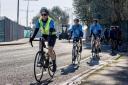 A team of nearly 30 scientists and engineers cycled 260 miles between Southampton and Liverpool