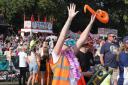 Celebration - Can you spout yourself in the crowd in this year's Anti Loo Roll Festival in Lower Castle Park (photos from Saturday)