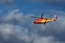 Taking off - Air ambulance seen minutes after taking off