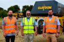 Spencer Claydon, Jeff Claydon and Oliver Claydon of Claydon Drills