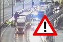 Closed - All of the anti-clockwise lanes of the M25 are now closed for the section between Junction 28, for the A12 near Brentwood, and Junction 27, for the M11 due to a serious crash