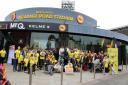 Participants assembled for the start of the family route of the Taylor Trek, which took place on Sunday, October 13 in memory of Watford FC manager Graham Taylor