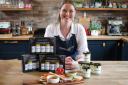 Charlie & Ivy's, of Thixendale, has launched a truffle mayonnaise and a festive gift box for the Christmas season. Pictured is Jennie Palmer with the new products