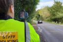 Safety - an officer conducting speed checks