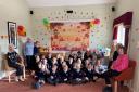 Children from Magna Carta Primary Academy celebrated Harvest Festival at Mountfitchet House