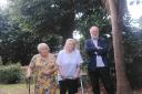 Upset - Nancy Smith Close residents Jackie Burt, left, and Marie Grant , middle, with councillor Martyn Warnes, right