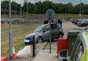 A driver had his car seized after trying to avoid paying at Stansted Airport