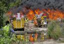 Firefighters are currently at the scene of a serious fire at a recycling centre in Braintree