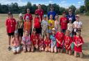 Dunmow CC's girls face the camera