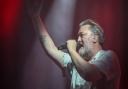 Guy Garvey, frontman of the band Elbow, on the third night of the Heritage Live concerts at Audley End, Essex.