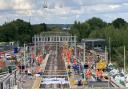 Platform works at Broxbourne (pictured) have been completed, according to Greater Anglia