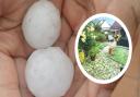 Hailstorms battered parts of Essex yesterday