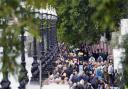 Queues between Westminster Bridge and Lambeth Bridge on London's South Bank on Wednesday, September 14 for the Queen's lying-in-state