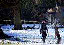 Haughley Park was a blanket of white on the morning of January 17.