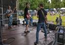 The Lackeys performing at Great Dunmow Summer Solstice Sundown Festival