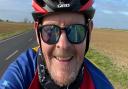 Anton Lavery during his 875 mile cycle challenge in seven days around Essex and Hertfordshire