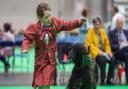 Luna Collins, 7, from Leaden Roding with her Afghan Hound D'Hari at Crufts 2022 at the NEC in Birmingham.