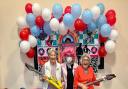 Eileen, Alex and Mary having some Rock n Roll fun at Mountfitchet House Care Home, Stansted