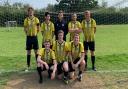 The eight players who scored the 17 goals for High Easter against Valley Green.

Back row: JP Alexander, Jordan Carter, George Watkins, Alex Blake, Kennie Irving.

Front row: Christian Roles, Jake Sutton, George Paola.