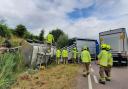 Firefighters were supported by members of the farming community, vets and an animal rescue crew from Chelmsford