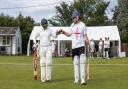 Dunmow Cricket Club's Rohan Aswani and Dan Goddard from Perkins Garage were involved in the match