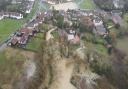 Finchingfield flooding on January 14.