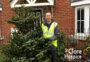 In January volunteers will visit homes to collect the Christmas trees. Picture: St Clare Hospice.