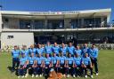 The victorious England over-50s team at the World Cup in South Africa