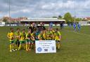 Dunmow Tigers celebrate their league cup success. Picture: DUNMOW TIGERS FC