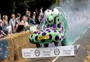 A competitor at a previous Dunmow Soapbox Race