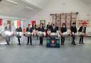 Year nine and 10 Felsted School Steel Band members performed for all the pupils at Bocking Primary School