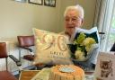 Greta Scott celebrating her 90th birthday at CraftAbility