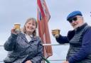 'Power couple' Susie and George Wilder on the Probus Club cruise
