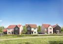 A prospective view of street scene plots at The Orchard development in Little Dunmow