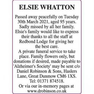 ELSIE WHATTON