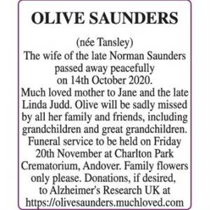 OLIVE SAUNDERS