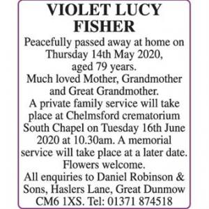 VIOLET LUCY FISHER