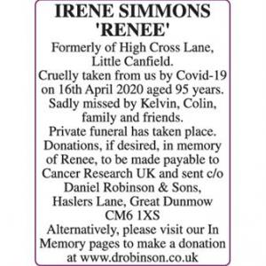 IRENE SIMMONS (RENEE)