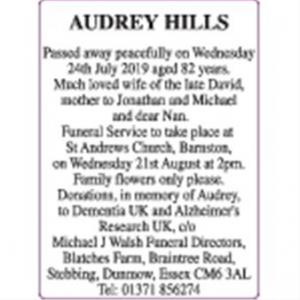 AUDREY HILLS