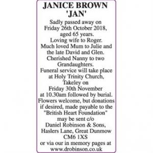 JANICE BROWN JAN