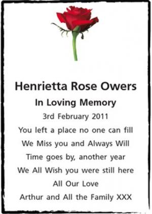 Henrietta Rose Owers