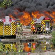 Firefighters are currently at the scene of a serious fire at a recycling centre in Braintree