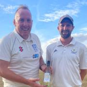 Chris Sutherby of Rettendon (left) and Graham Milbank of Aythorpe Roding were the top scorers with the bat.