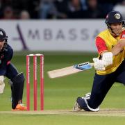 Michael Pepper in batting action for Essex Eagles against Kent Spitfires