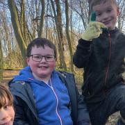 Dunmow litter collectors Jamie Kitchingham, Archie Backhouse and Aleks Roberts