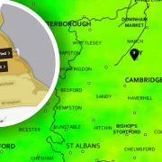 Storm Dudley and Eunice is set to batter Hertfordshire and Cambridgeshire from this afternoon (February 16).