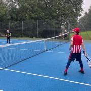 Children playing tennis in Dunmow